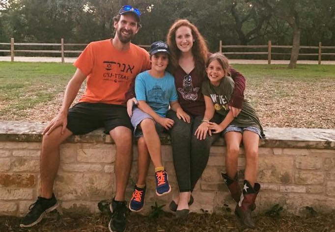 Alyssa Weinstein with her fiance and two children